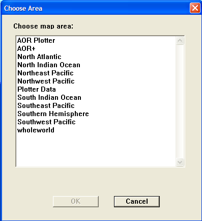 Choose Area Dialog