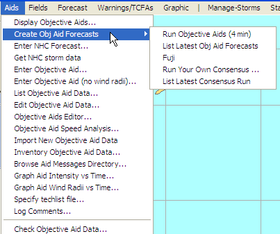 Create Obj Aids flyout menu