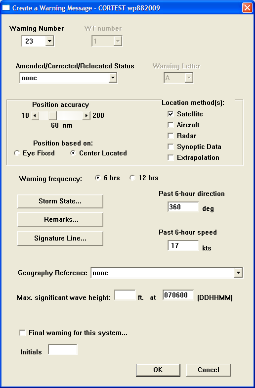 Create a Warning Message Dialog