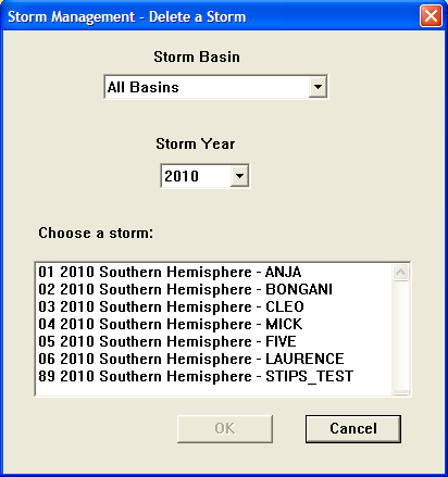 Delete a Storm Dialog