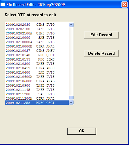 Fix Record Edit Dialog