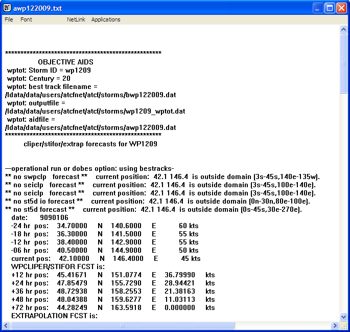 Run Objective Aids output