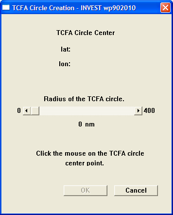 TCFA Circle Creation Dialog